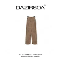 DAZIRSOA/达姿“野生浪漫”时尚百搭复古洋气扎染阔腿裤 AB559