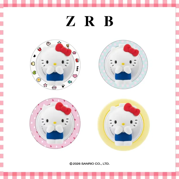 zrb奶糖KT系列可爱卡通磁吸支架可伸缩折叠便捷实用懒人手机支架