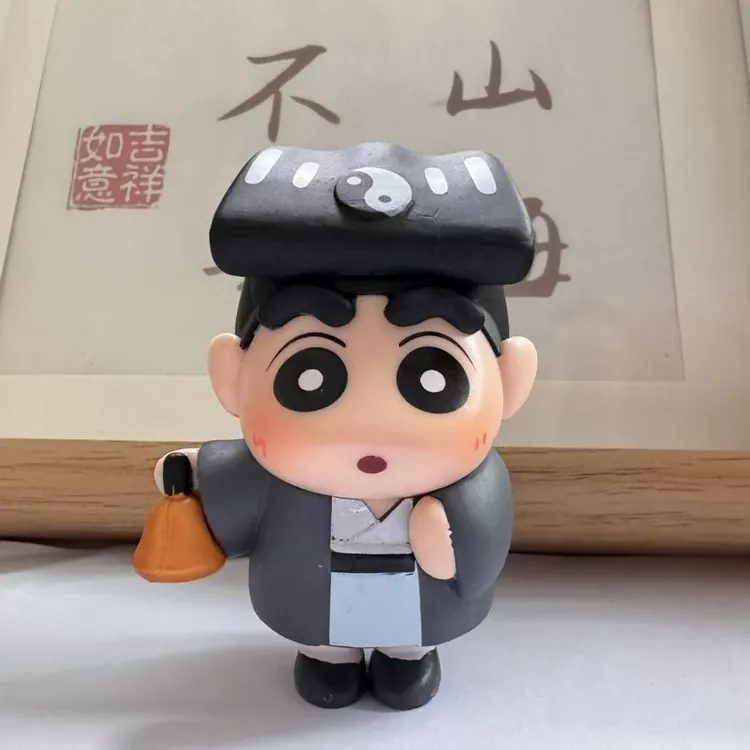 道士小新手拿铃铛可爱有趣公仔车载桌面客厅玄关酒柜装饰品摆件