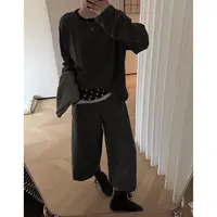 新款韩版简约条纹长袖T恤T25263