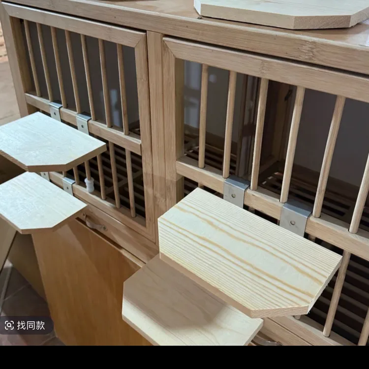 松木挂钩站架可挂巢箱供鸽子栖息站台专用