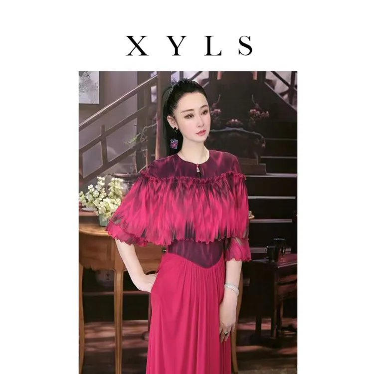 女装连衣裙弹力印花T006708