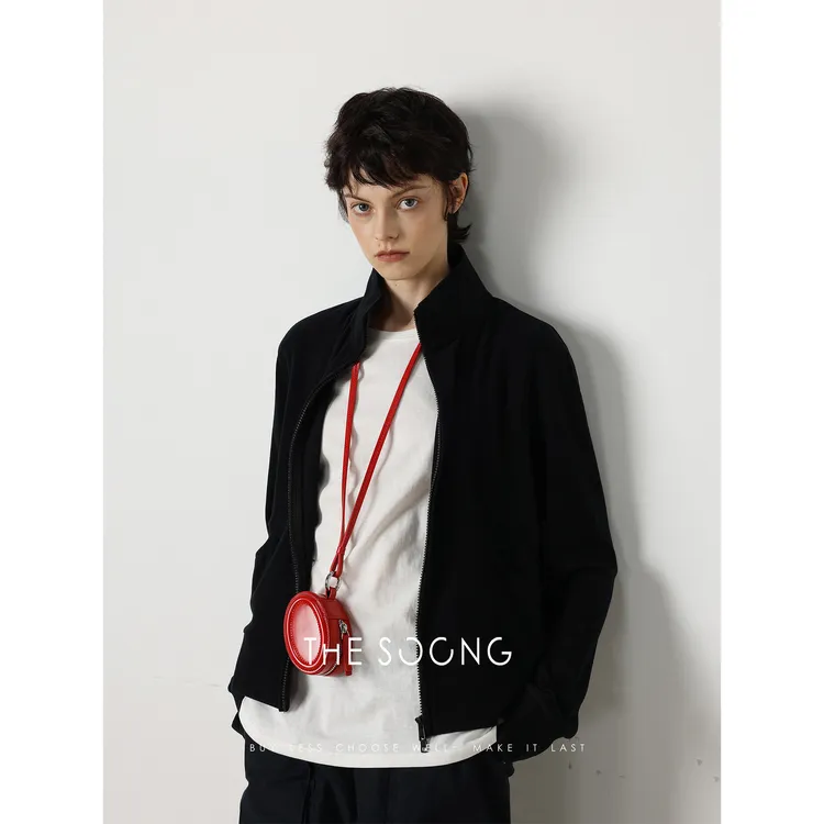 THESOONG|必收系列超细美丽诺绵羊毛"德绒锁温加绒运动外套女5412