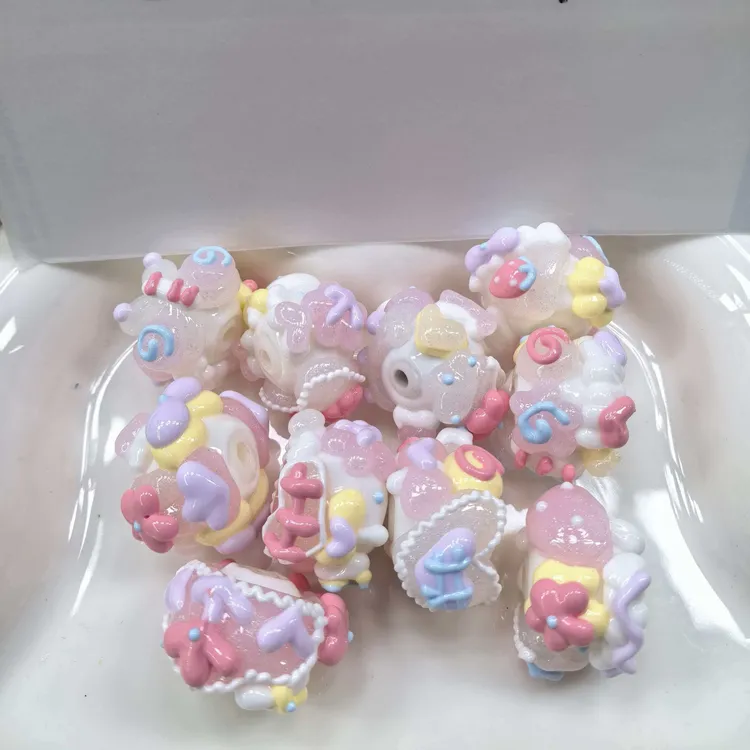 套珠 三单飞 一单十颗 满油 纯手工 手绘珠