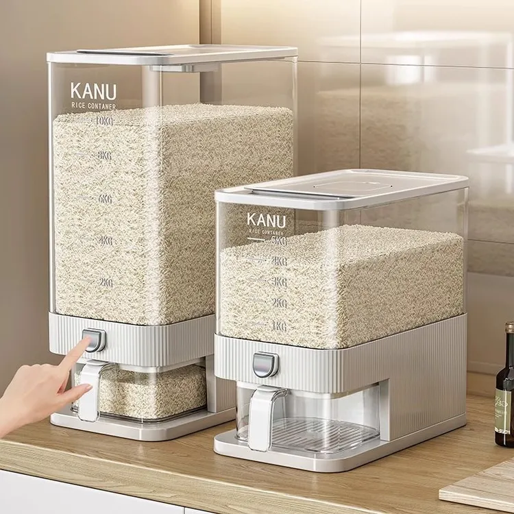 贝凯米桶家用2024新款密封米缸防虫防潮装大米储存容器食品级米箱