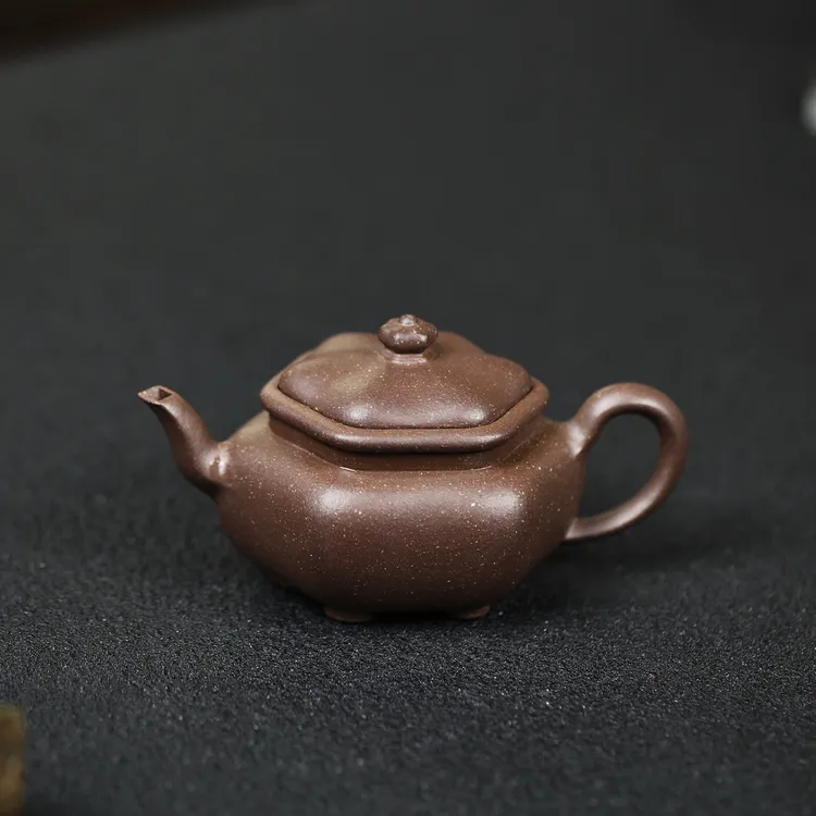 鸣远宫灯·慕古传器 容量130cc/老紫泥