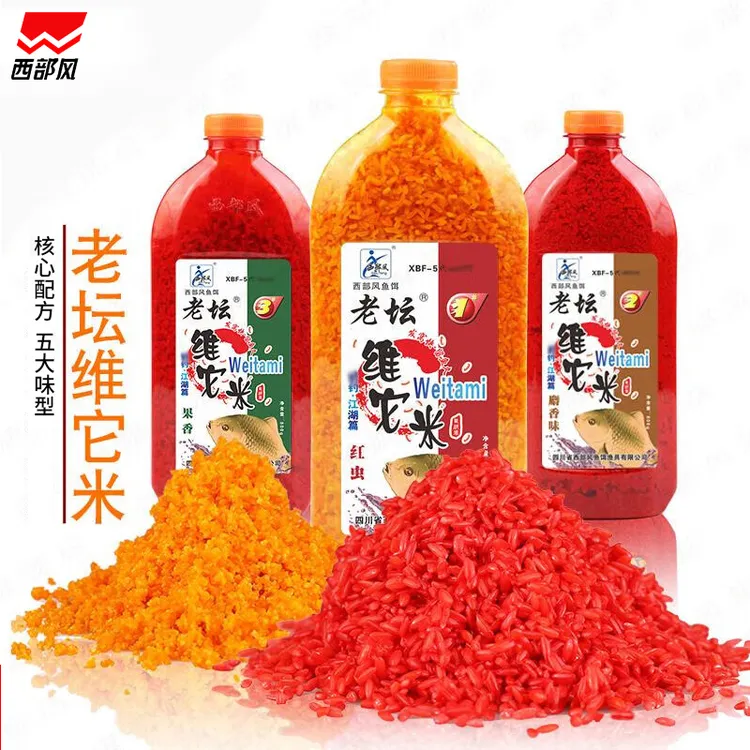 西部风老坛维它米垂钓鲤鱼鲫鱼底窝料钓鱼打窝酒米老坛维它米800g