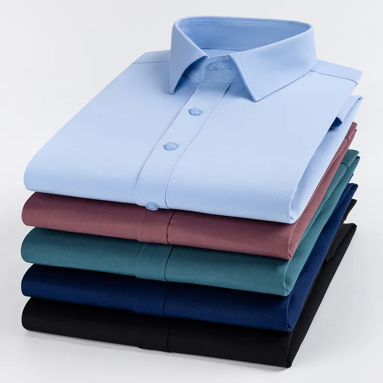 FIRS/杉杉商务正装男竹纤维弹力长袖衬衫