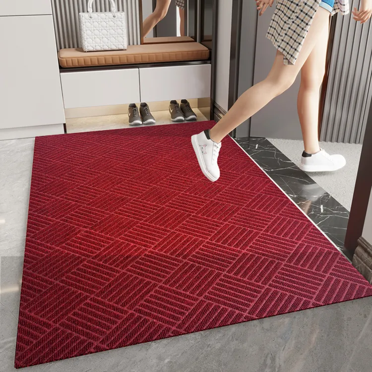 方格加厚地垫家用酒店大门口地毯门垫脚垫防滑地毯入户垫门厅地垫