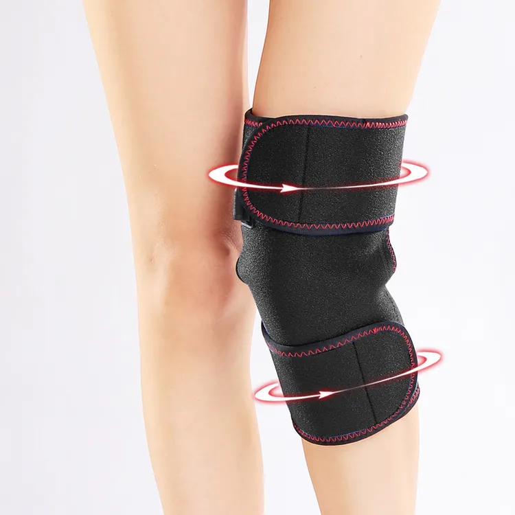 护膝艾草电加热关节膝盖发热保暖调时调温热敷三档透气薄款塑身