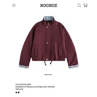 NOONOZ潮牌复古格子拼接假两件老钱风美式夹克男街头cleanfit外套