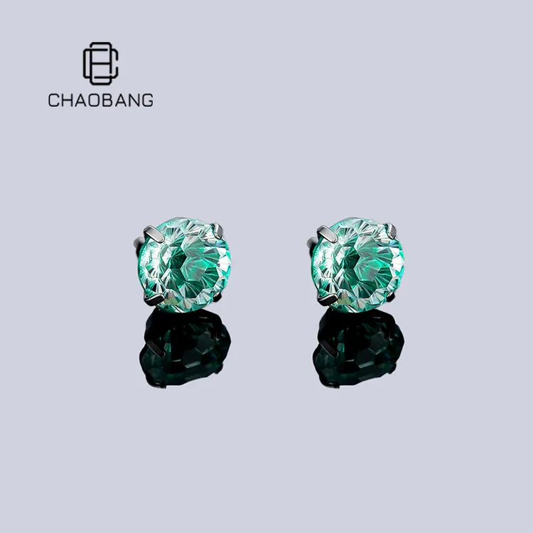 chaobang/潮邦 钛钢耳饰 調設師 l 钛钢烟花切耳钉螺丝平底耳骨钉