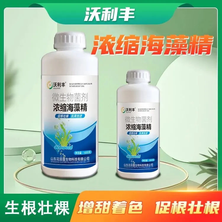 沃利丰浓缩海藻精促根壮根绿叶靓果抗旱抗逆大田作物通用水溶肥
