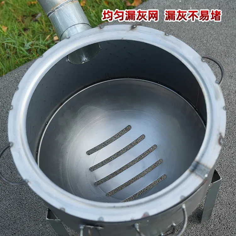 围炉炉子户外取暖炉烤火炉家用柴火灶露营煮茶柴火炉新品农村