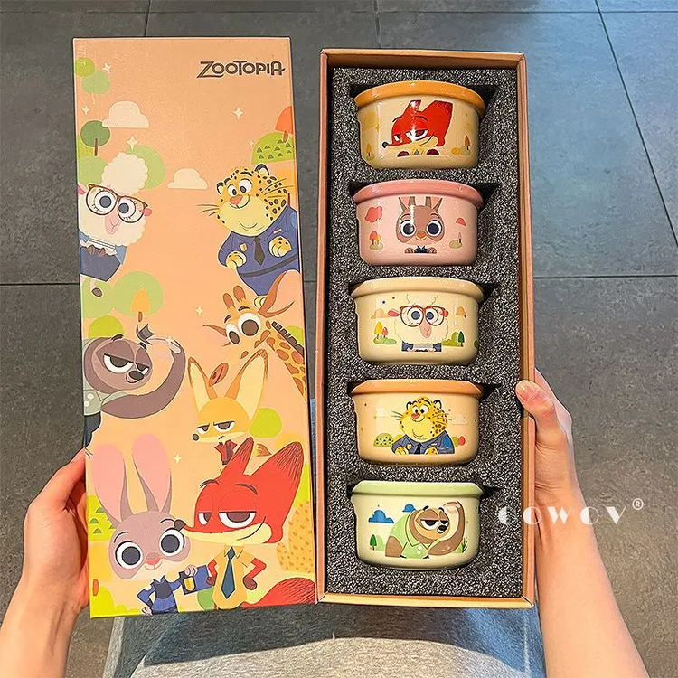 疯狂动物城尼克朱迪陶瓷碗家用高颜值餐具饭碗乔迁伴手礼生日礼物