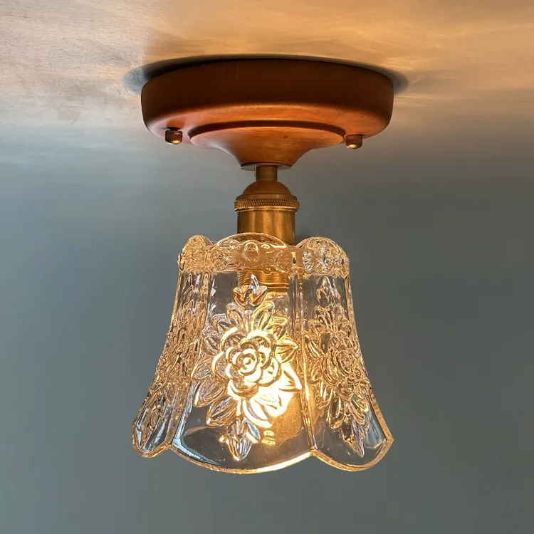 日式玄关创意阳台灯小温馨浪漫民宿飘窗走廊过道吸顶灯家用走廊灯