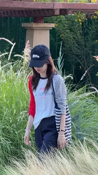 Y.M | 热烈 碰撞中交融 美式设计款莱赛尔天丝撞色鸳鸯袖T恤1440