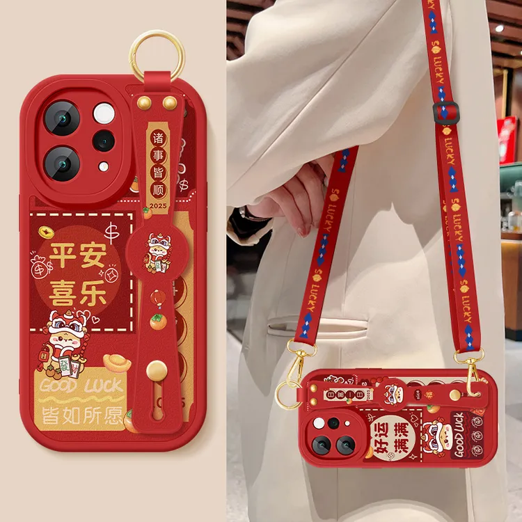 vivos50手机壳新款s50防摔全包斜挎挂绳保护套女外壳适用平安喜乐