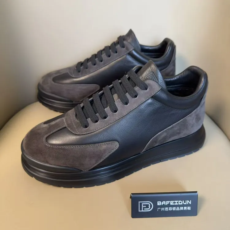广州手工男鞋百搭休闲潮鞋运动休闲防滑保暖加棉968-780