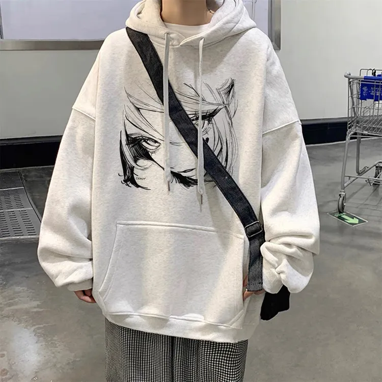 重磅加绒加厚连帽卫衣宽松双层帽男女同款韩系女孩男装秋冬季长袖