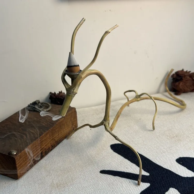 一条龙倒流香收藏版龙挂香摆件倒流香架纯手工定制竹子龙形挂香 