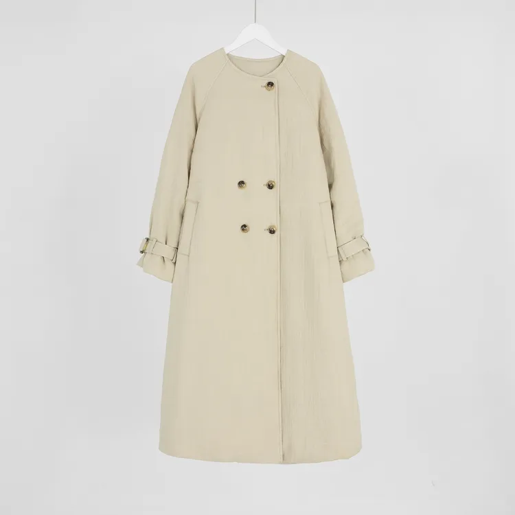 （几里）复古时尚休闲百搭长款羽绒服 衣长116胸围128 126315