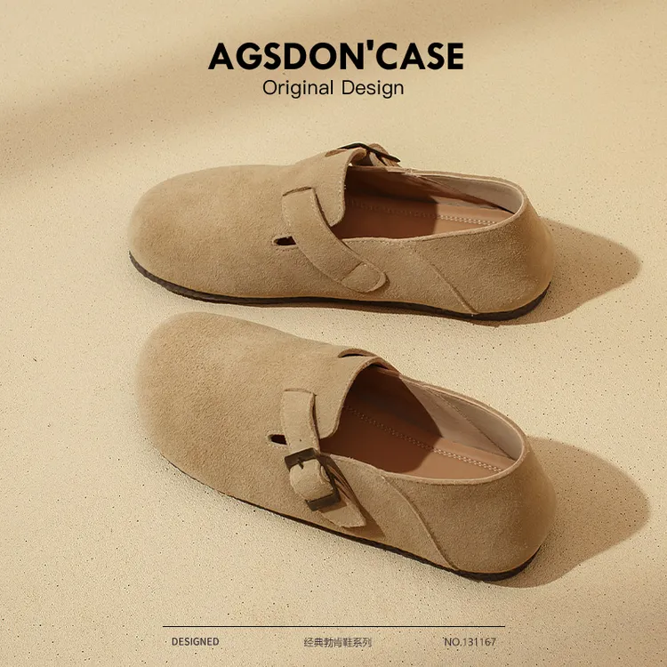 奥古狮登全包勃肯鞋女款2025新款秋季软底钓鱼博肯懒人单鞋孕妇鞋