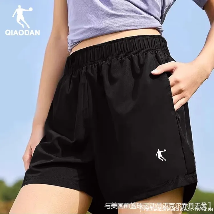 乔丹运动短裤女2025夏季新款速干冰丝透气五分裤健身跑步正品女裤