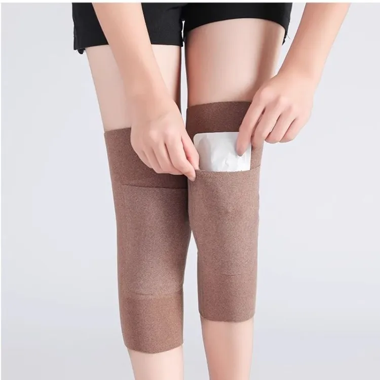 暖宝宝口袋德绒护膝盖套保暖老寒腿男女士冬季关节保暖保暖护腿套