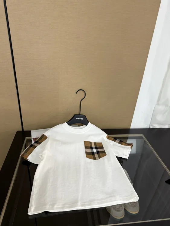 夏季经典大格拼接上衣轻薄A版短裤男女童休闲套装