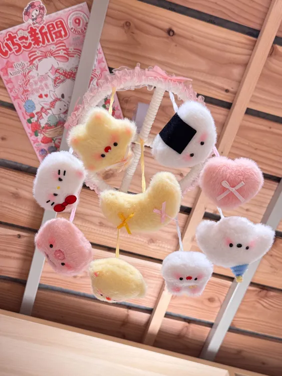 【七夕礼物】创意玩偶暖心床铃挂饰手工diy材料包送女生礼物挂件