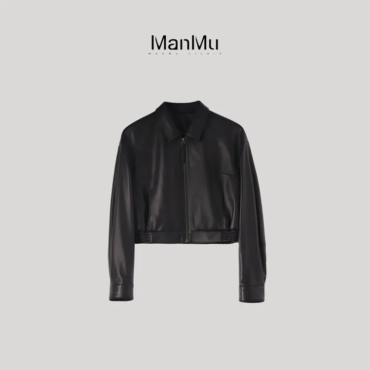 满目ManMu 【张琪专属】秋冬款通勤舒适羊皮皮衣350272