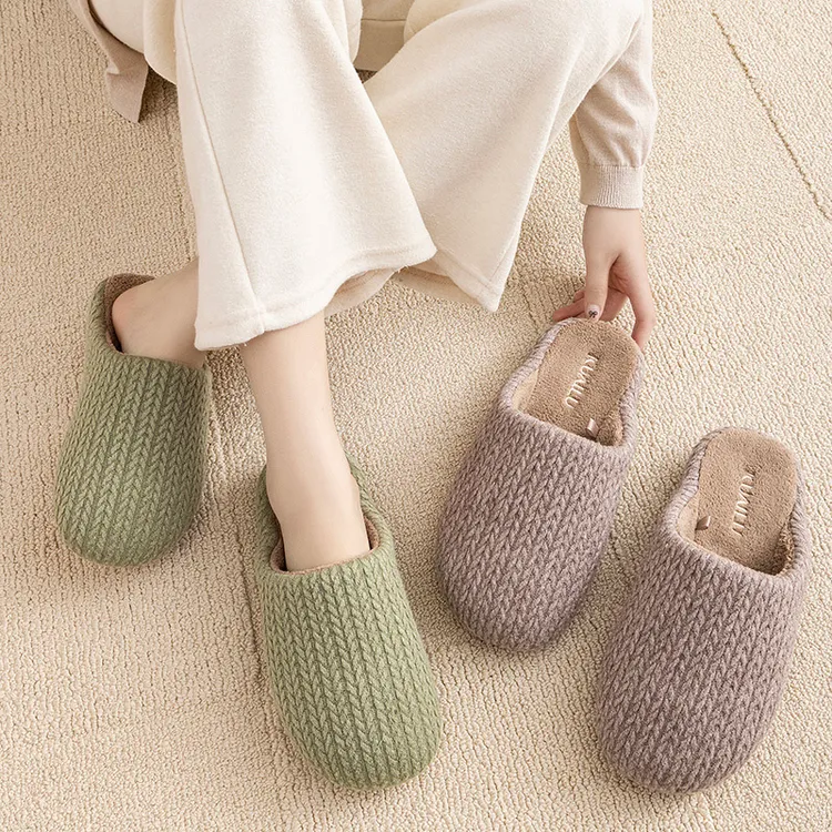 快鹿精选秋冬加厚勃肯棉拖保暖锁温厚底软面防滑耐磨居家拖鞋