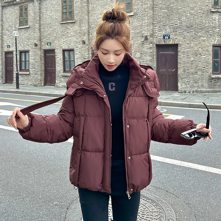 新款面包服2025年爆款连帽韩版棉服显瘦棉衣外套女