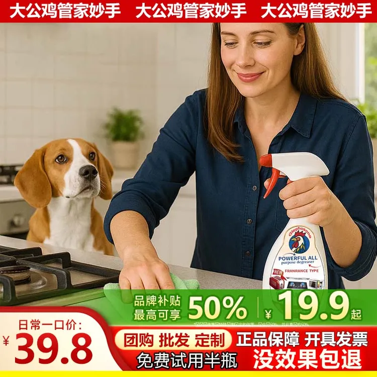 大公鸡管家妙手厨房清洁剂强力油污除垢多功能清洁剂家用去重油污