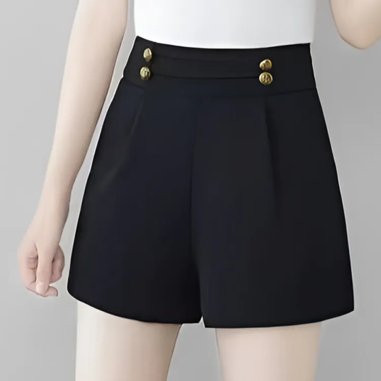 妹妹大码黑色西装夏季热裤高腰大码短裤秋装女款爆款2025新款