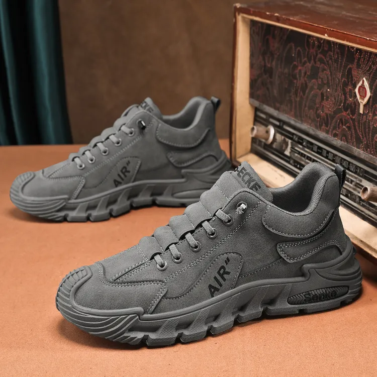 【设计师款】男鞋2025秋季新款一脚蹬运动休闲鞋男士时尚防滑板鞋男