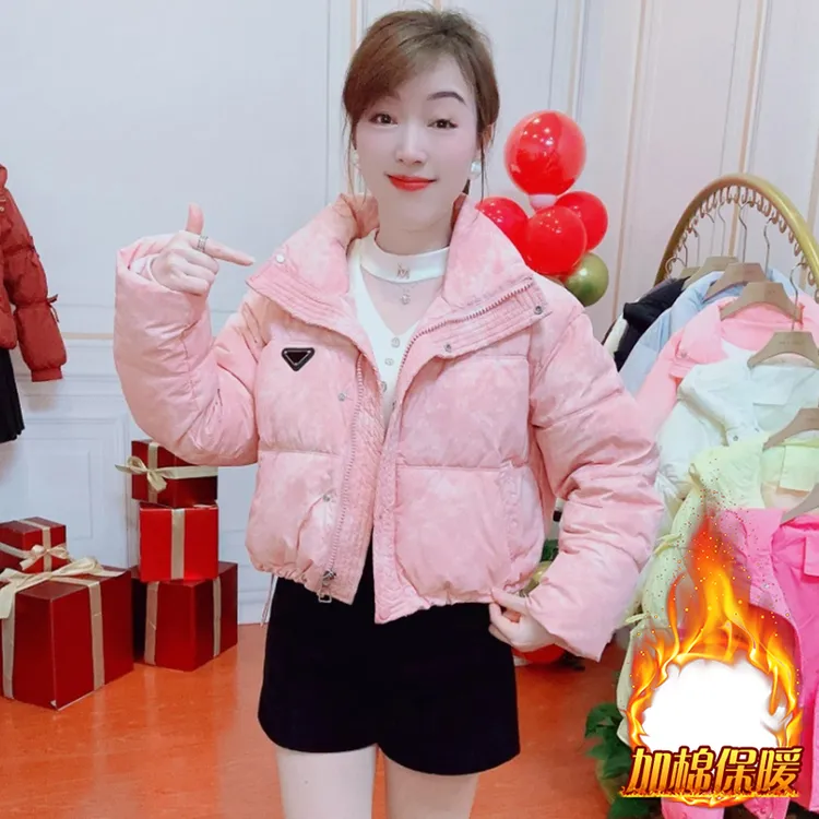 高级感洋气短款棉服女2025年冬季新款小个子个性外穿保暖立领外套