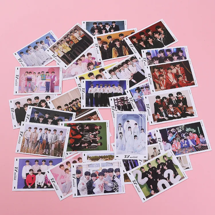 时代少年团LOMO卡周边高清贺卡40张小卡盒装3寸留言卡精美收藏卡