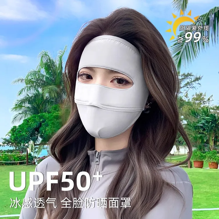 防晒面罩全脸防紫外线女脸基尼冰丝2025新款遮阳口罩医美术后防护