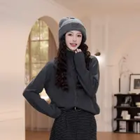 【YANYAN】高领纽扣毛衣女秋冬季新款慵懒风长袖针织衫YY-9215