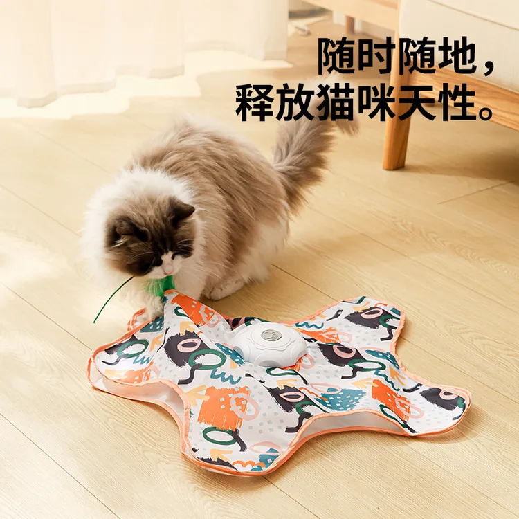 呗乐宠多功能猫咪捕猎游戏罩宠物自动逗猫自嗨解闷躲藏互动玩具商品图