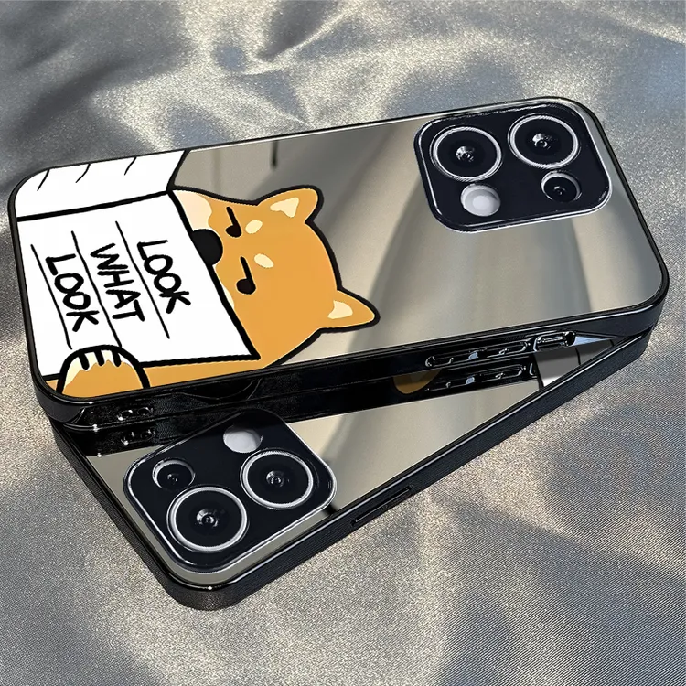 侦探柴犬适用OPPOReno14手机壳13新款12保护套11镜面支架10防摔9