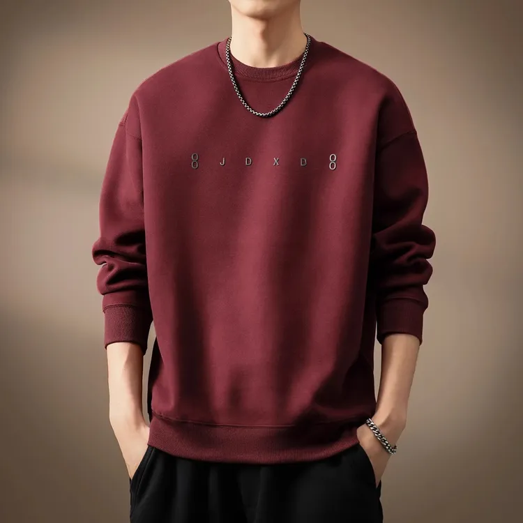 【JJ】高端美式复古重磅安可拉红卫衣2025春季新款宽松休闲潮牌男装