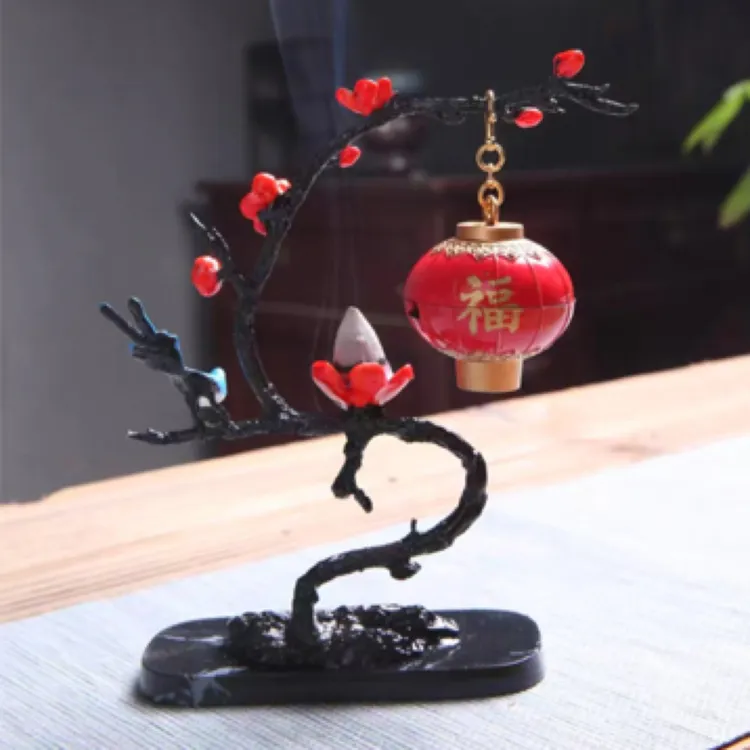 喜上眉梢红灯笼吊炉小摆件
