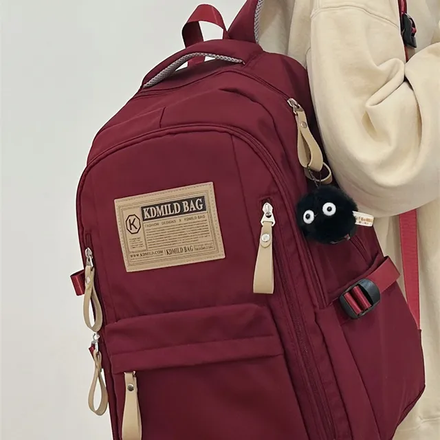 书包女大学生新款韩版初中生高中生百搭双肩包大容量工装电脑背包