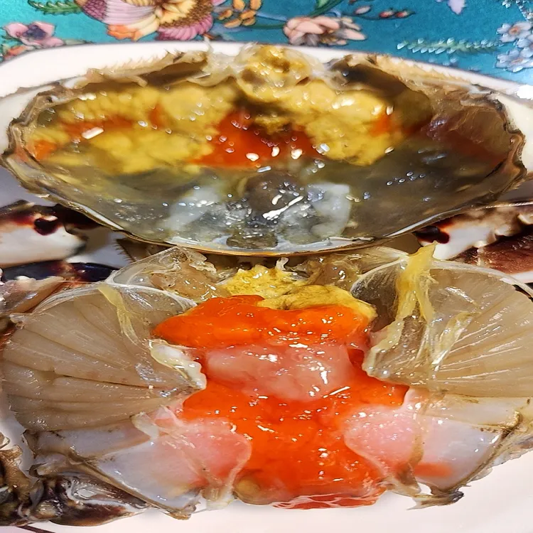 【羊口老咸蟹子】小红膏呛蟹一斤3只左右