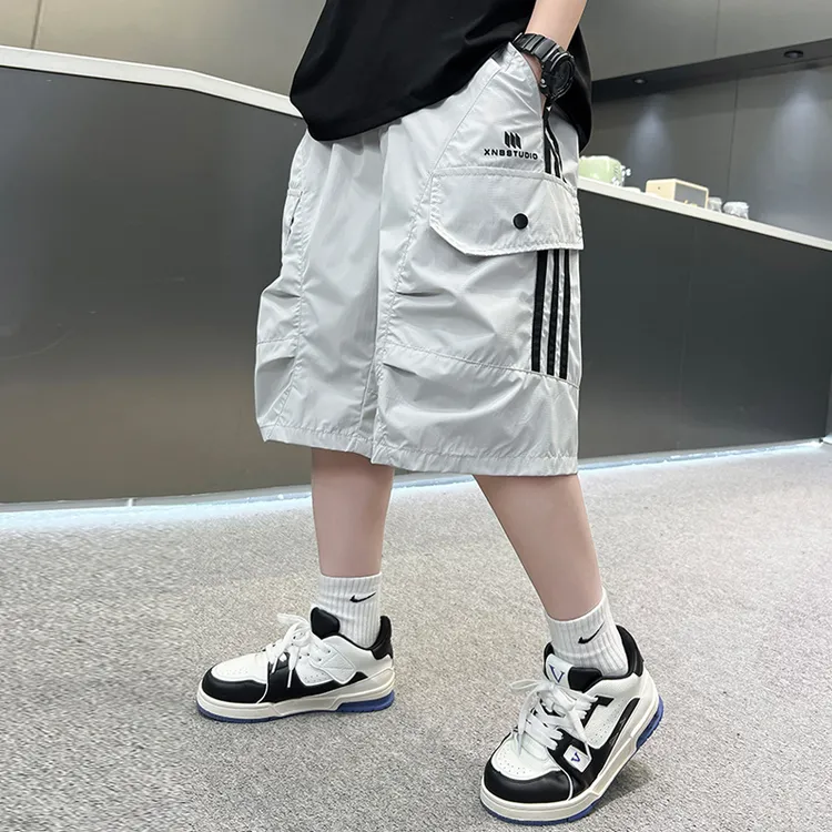 儿童装男童夏装薄款裤子2025新款夏季中大童夏款男孩休闲工装短裤