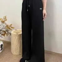 新款大码A362高腰透气显瘦阔腿直筒休闲长裤（以主播手里实物为准）