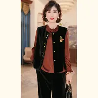 【秋】年轻妈妈秋时尚洋气马甲2025新款洋气中老年上衣服外套